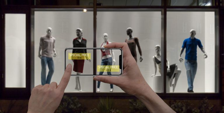 Augmented reality marketing concept