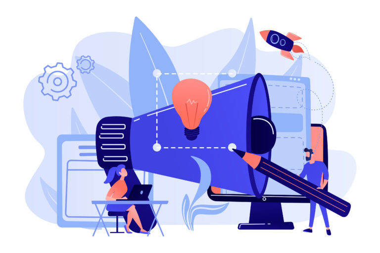 Brand identity concept vector illustration