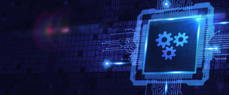 Business, Technology, Internet and network concept. Automation Software Technology Process System